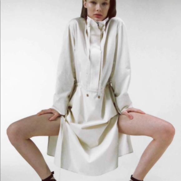 Zara PARKA DRESS - LIMITED EDITION BEIGE NEW - Picture 2 of 7